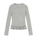Gray Fashionable Chic Design Long Sleeve